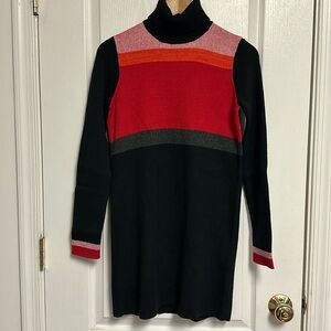 Free People Colorblock Turtle Swester Dress Size XS